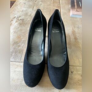 Stuart Weitzman Black Suede Heels